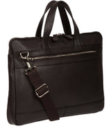 'Titan' Dark Brown Leather Workbag Pure Luxuries London