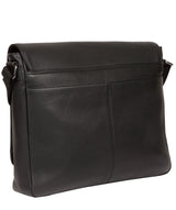 'Rory' Black Leather Messenger Bag image 3