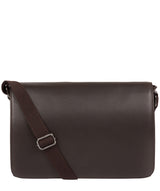 'Marv' Brown Leather Messenger Bag Pure Luxuries London