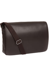 'Marv' Brown Leather Messenger Bag Pure Luxuries London