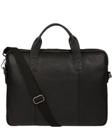 'Alex' Black Leather Workbag image 1