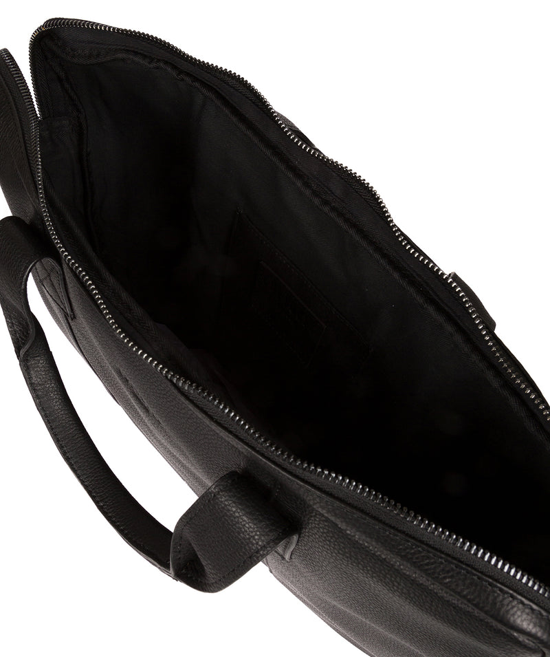 'Alex' Black Leather Workbag image 4