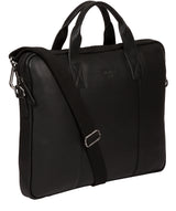 'Alex' Black Leather Workbag image 5