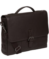 'Clarke' Brown Leather Workbag image 5