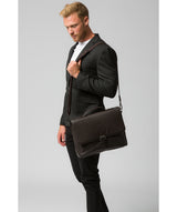 'Clarke' Brown Leather Workbag image 2