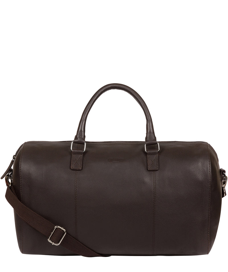 'Weekender' Brown Leather Holdall image 1