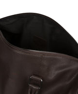 'Weekender' Brown Leather Holdall image 6