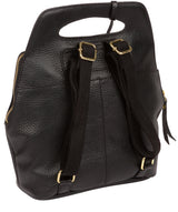 'Phoebe' Black Leather Backpack image 3