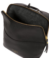 'Phoebe' Black Leather Backpack image 4