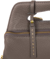 'Phoebe' Silver Grey Leather Backpack image 6