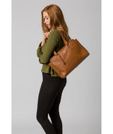 'Greta' Tan Leather Shoulder Bag image 2