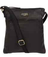 'Lucie' Ebony Leather Cross Body Bags  image 1