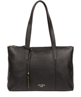 'Ombra' Black Leather Tote Bag image 1