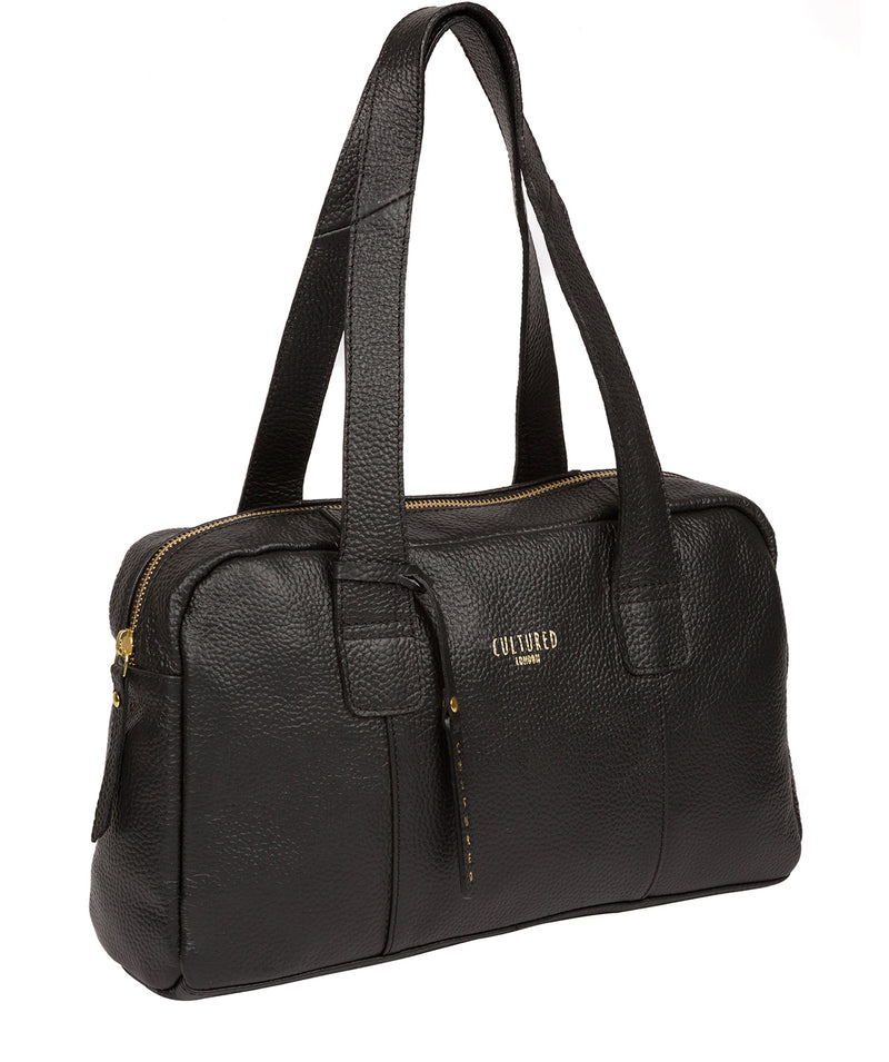 'Johanson' Black Leather Handbag image 5