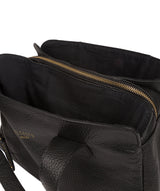 'Sabrina' Black Leather Handbag Pure Luxuries London
