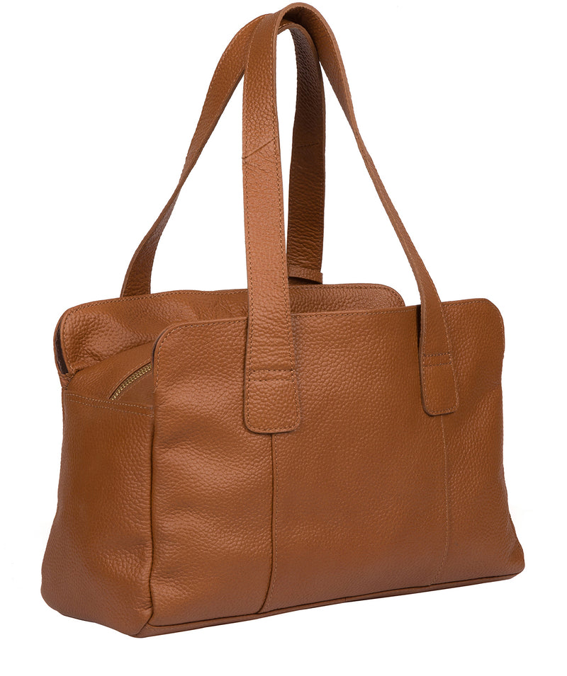 'Sabrina' Tan Leather Handbag Pure Luxuries London