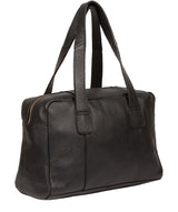 'Saldana' Black Leather Handbag Pure Luxuries London