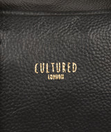 'Saldana' Black Leather Handbag Pure Luxuries London