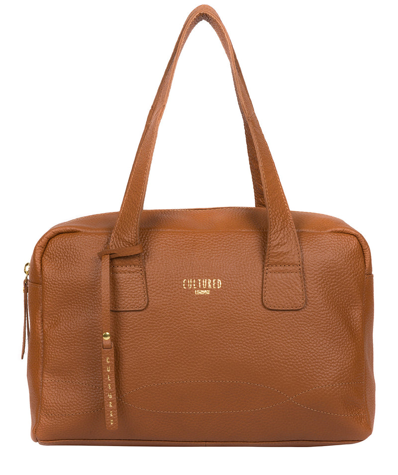 'Saldana' Tan Leather Handbag image 1