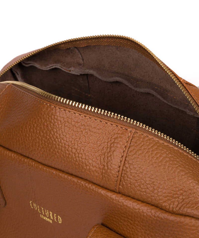 'Saldana' Tan Leather Handbag image 4