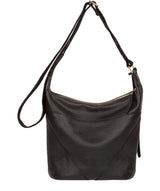 'Olsen' Black Leather Shoulder Bag image 3