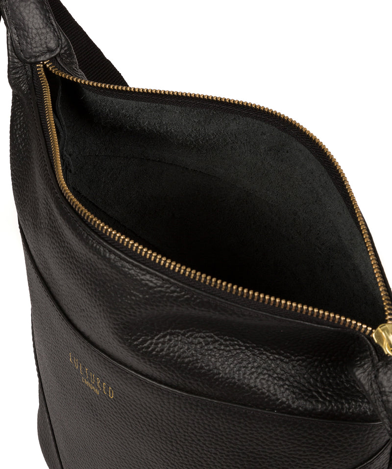'Olsen' Black Leather Shoulder Bag image 4