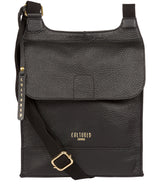 'Karina' Black Leather Cross Body Bag image 1