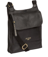 'Karina' Black Leather Cross Body Bag image 5