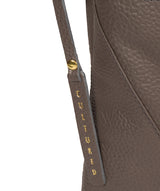 'Celia' Silver Grey Leather Cross Body Bag image 6