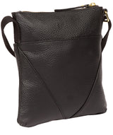 'Rebecca' Black Leather Cross Body Bag image 3