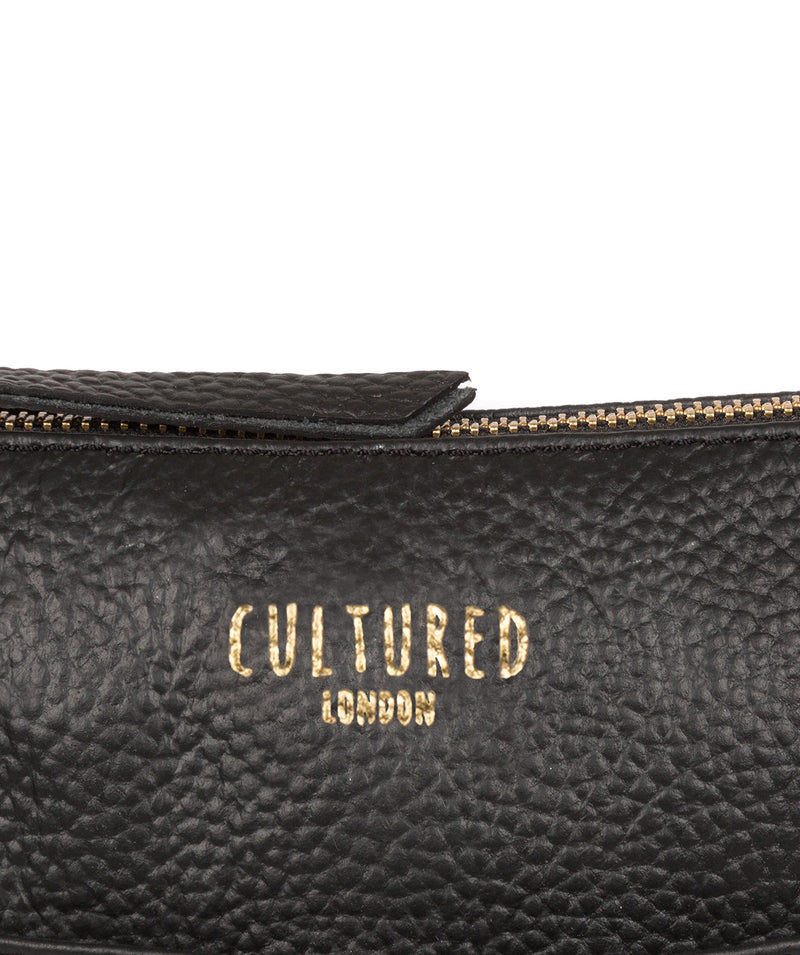 'Rebecca' Black Leather Cross Body Bag image 6