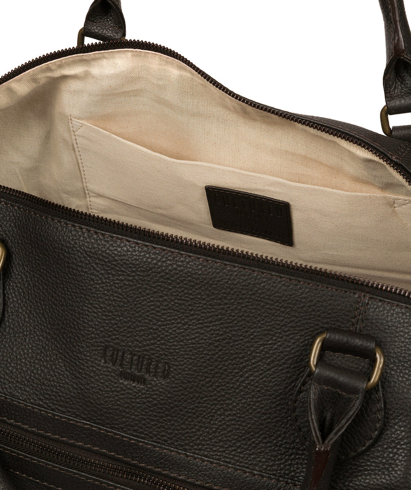 'Harbour' Brown Leather Holdall image 4