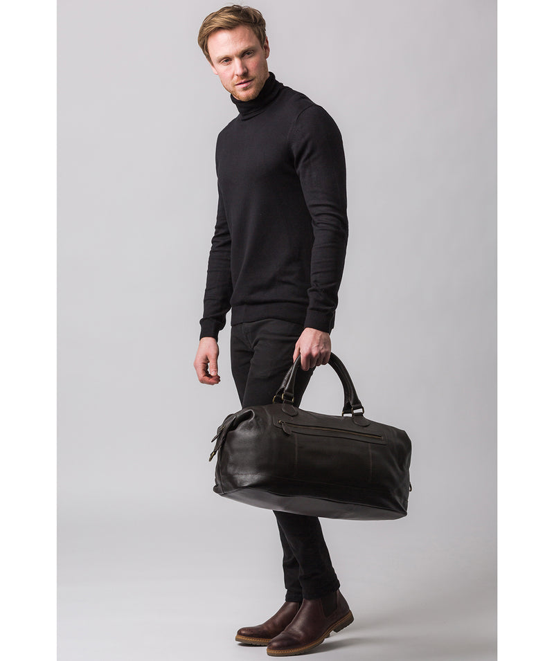 'Harbour' Brown Leather Holdall