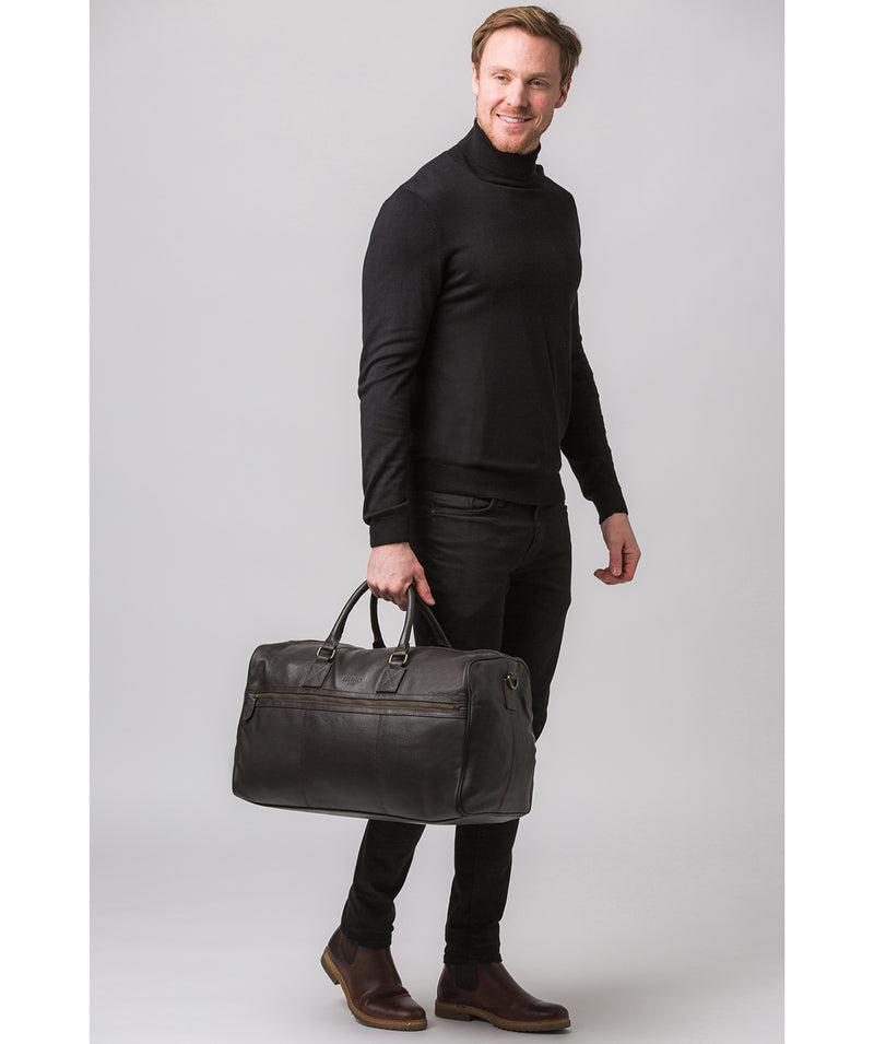 'Helm' Brown Leather Holdall