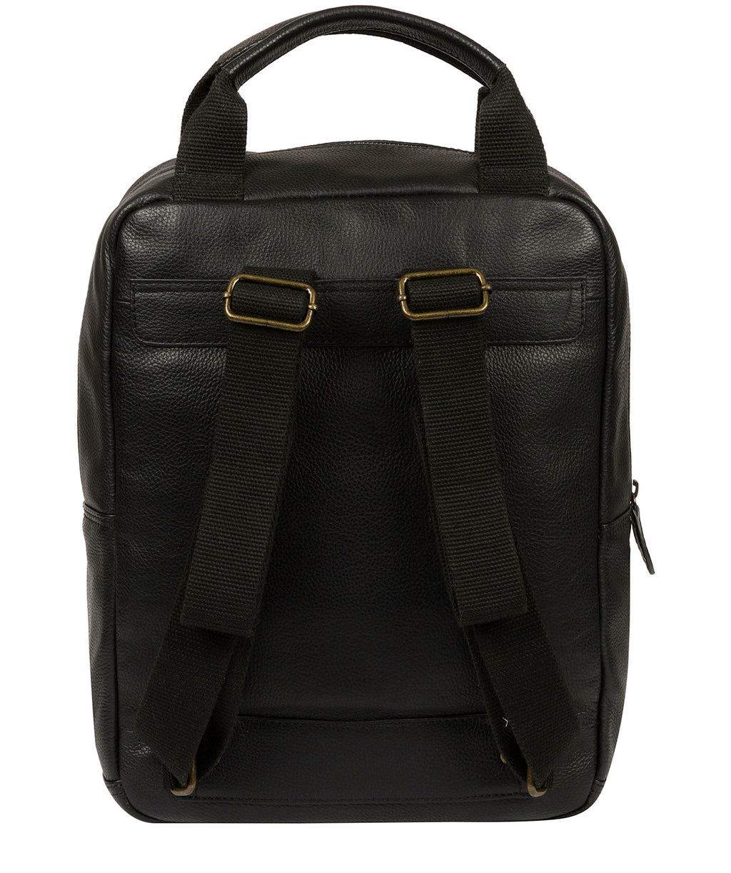Black Leather Backpack 'Alps' by Cultured London – Pure Luxuries London
