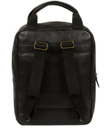 'Alps' Black Leather Backpack Pure Luxuries London