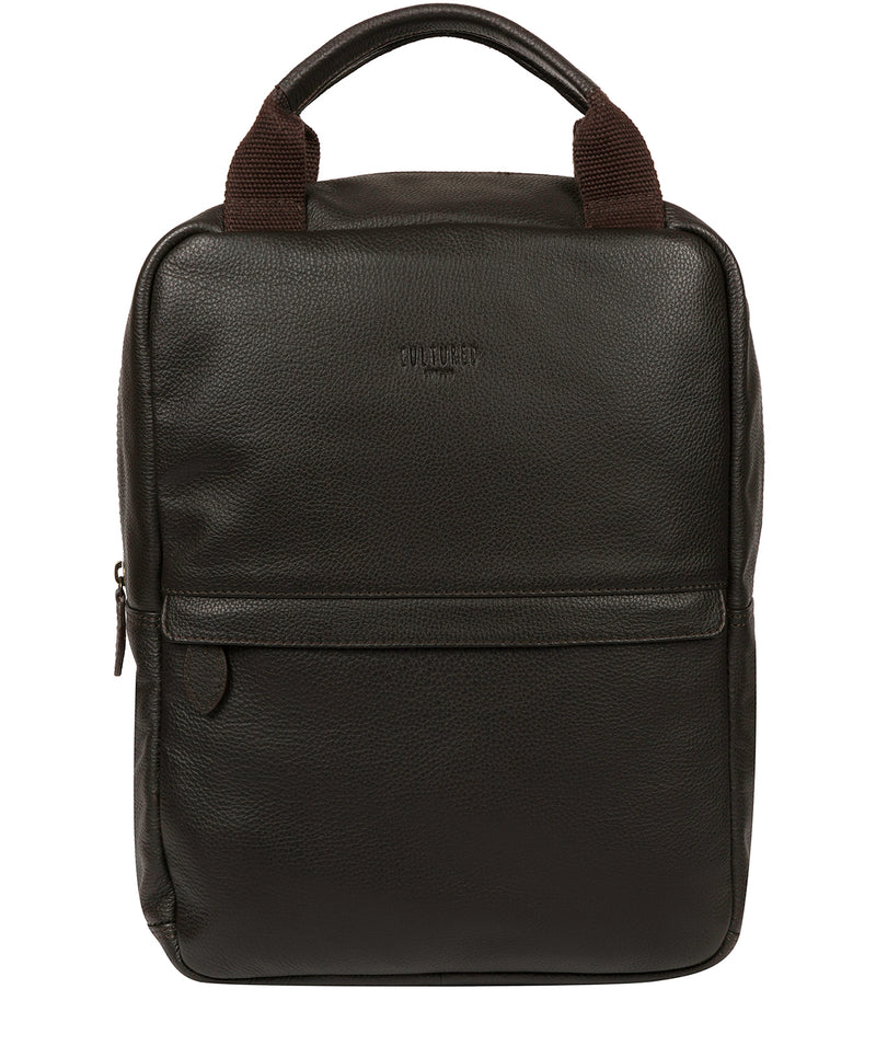 'Alps' Brown Leather Backpack image 1