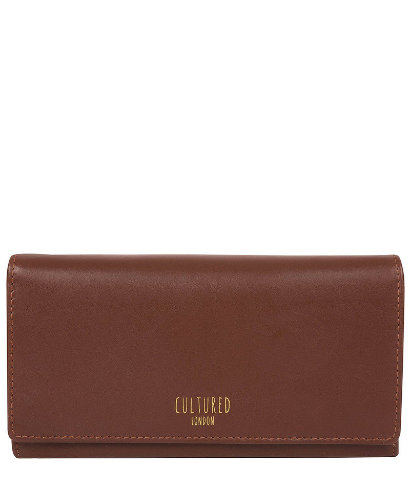 'Harlow' Chestnut Leather Purse