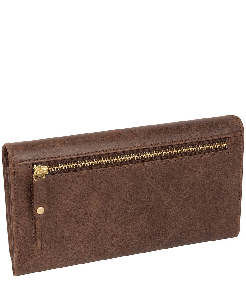 'Harlow' Vintage Brown Leather Purse Pure Luxuries London