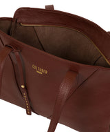'Greta' Cognac Leather Shoulder Bag image 4