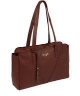 'Greta' Cognac Leather Shoulder Bag image 5