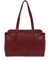 'Greta' Red Leather Shoulder Bag image 3