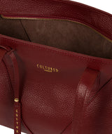 'Greta' Red Leather Shoulder Bag image 4