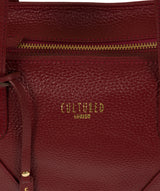 'Greta' Red Leather Shoulder Bag image 6