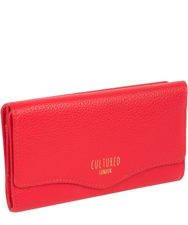 'Letitia' Royal Red Leather Purse