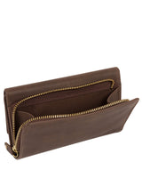 'Letitia' Vintage Brown Leather Purse Pure Luxuries London