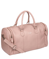 'Ocean' Blush Pink Leather Holdall