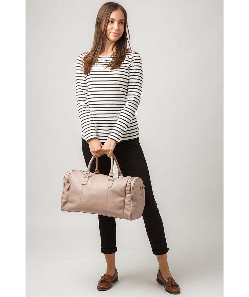 'Ocean' Blush Pink Leather Holdall