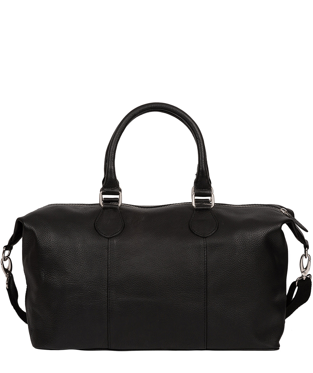 Black Leather Holdall 'Circuit' by Cultured London – Pure Luxuries London