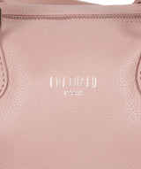 'Circuit' Blush Pink Leather Mini Holdall